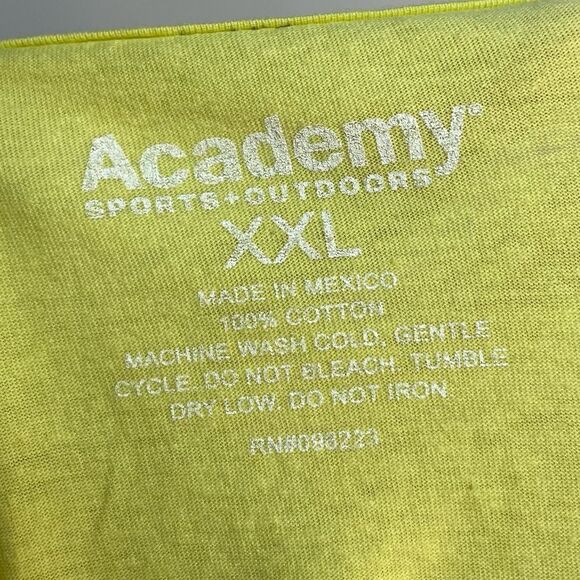 5 for $25🔥Academy "Leaving Worries In Our Wake" Yellow Boating T-Shirt XXL - Picture 4 of 5